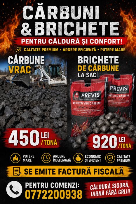 Carbune/brichete pentru foc