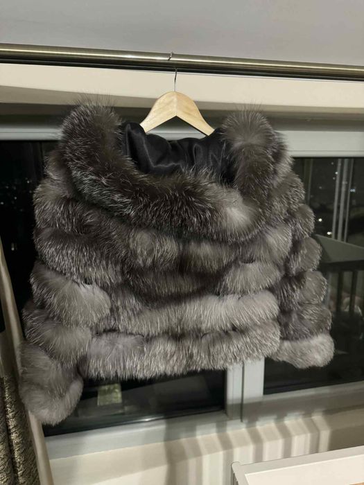 Палто с естествен косъм