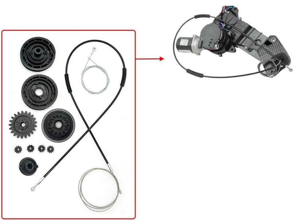 Ремонтен комплект за плъзгаща врата на 
Mercedes Vito W447,  Vito W639