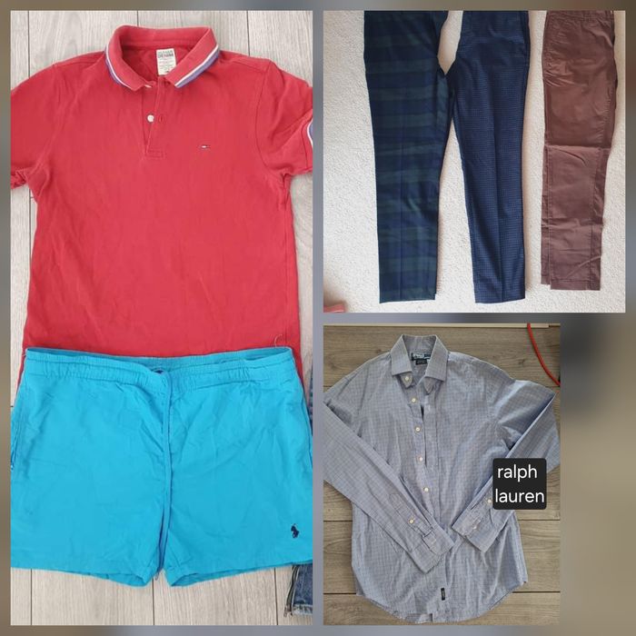 Haine barbati pantalon blugi tricou bluza camasa tricou s m zara ralph