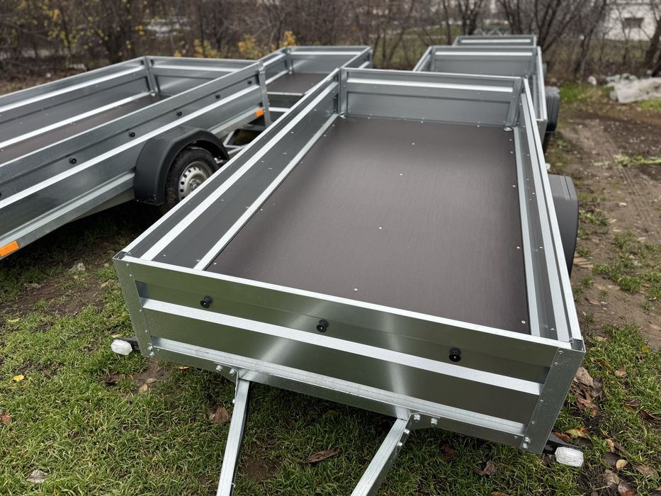 Remorcă nouă 750 kg, 250x125 cm, CIV+RAR efectuat, posibilitate rate!