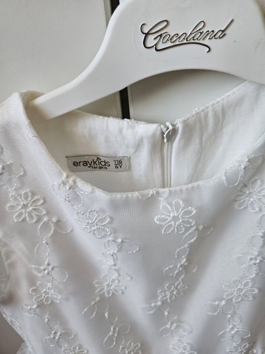 Официална бяла рокля 116 р