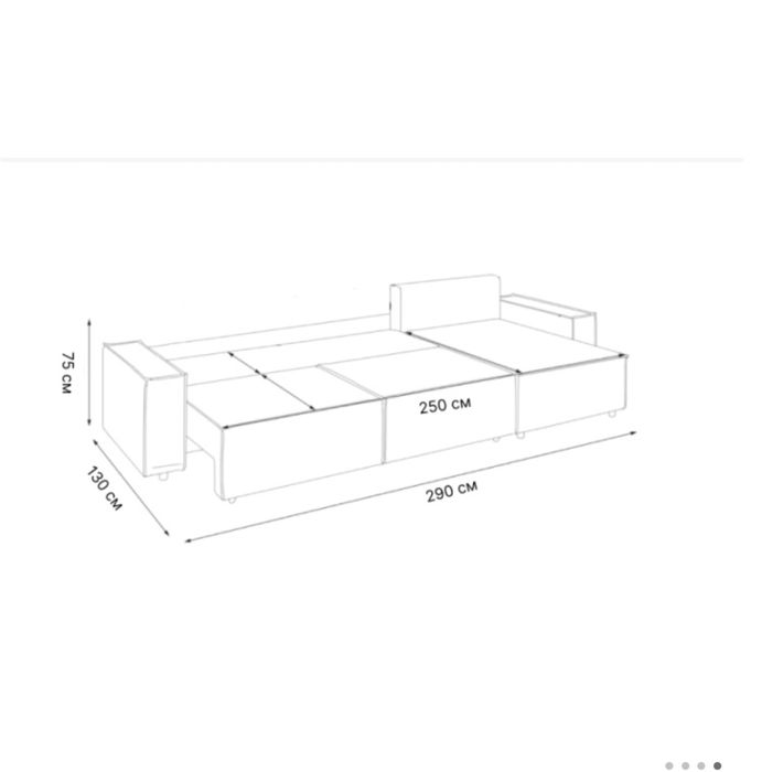 Угловой диван серый