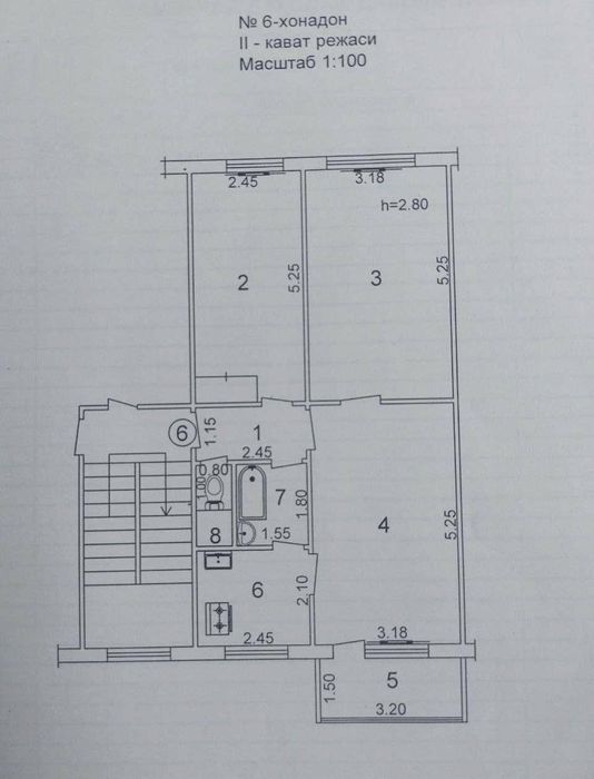 Квартира 3/2/5 Художники Средний ремонт 67м2
