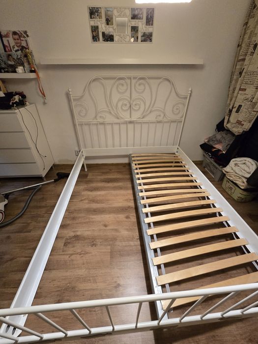 Pat IKEA cu saltea 180/200  sau 160/200