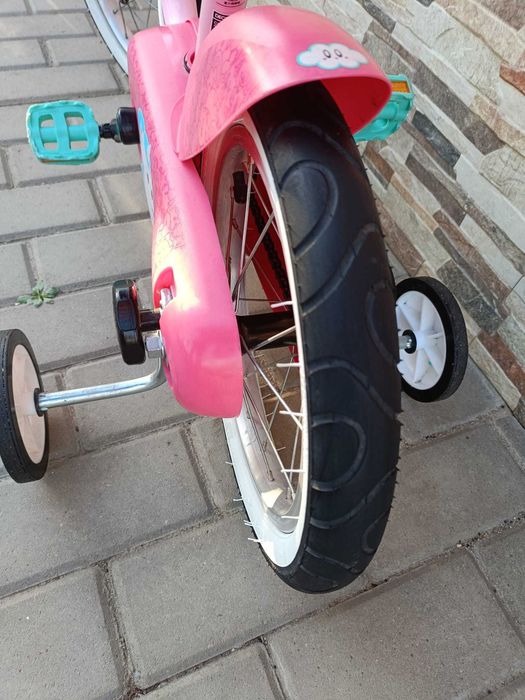 Bicicleta de copii 3-5 ani, de fete, marca Btwin. De 14 inch