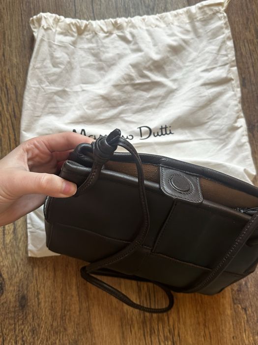 Massimo Dutti – дамска чанта през рамо от естествена напа кожа