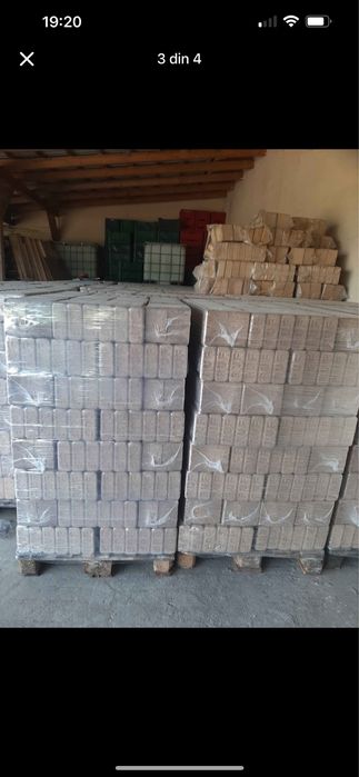 Vand bricheti la tona sau la sac fac si deplasari la domiciliu contra