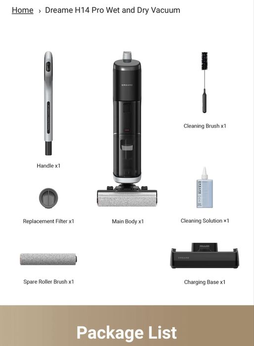 Aspirator fara fir, umed/uscat XIAOMI DREAME H14 PRO! SIGILAT!