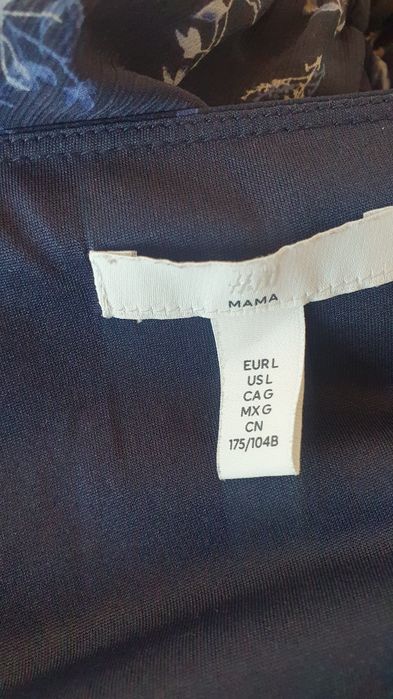 Rochie gravida & alaptare H&M MAMA, mărimea L, imprimeu floral