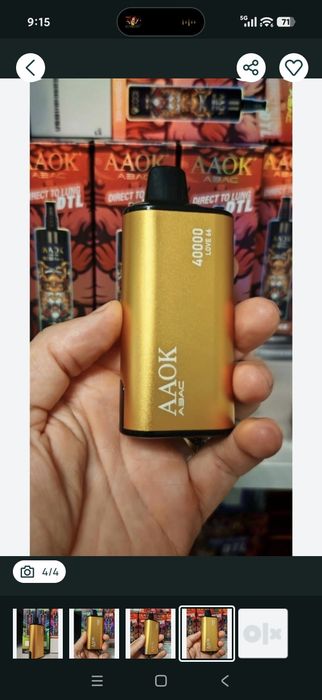Vape 40.000 Puffs Reincarcabil De Lux Abur Mult Display