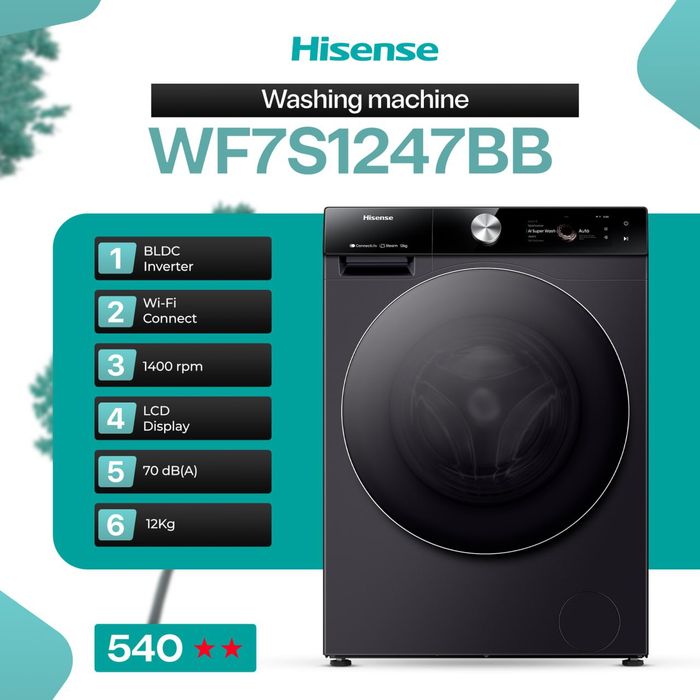 Hisense Kir moshina, Стиральная машина Хисенсе