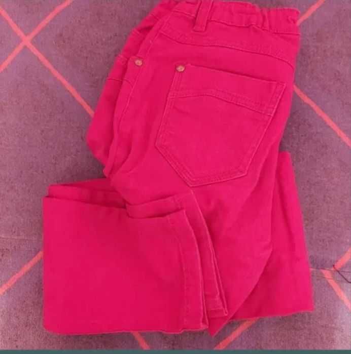Pantalon bumbac fucsia XXS/XS