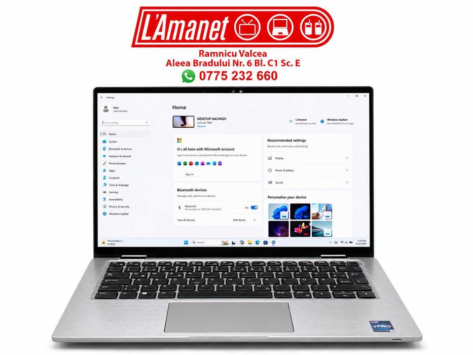 Laptop 14" FHD Dell Latitude 7430 i7-1265U 16GB Ram 512GB SSD M2 Stare Buna