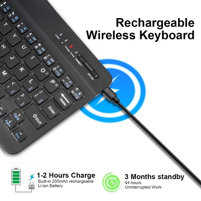 телефона, клавиатуры на Android, перезаряжаемая совместимая с IOS /Wi