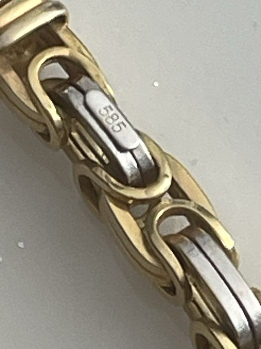 Lant aur cu cruce 14k/585. 37.80gr