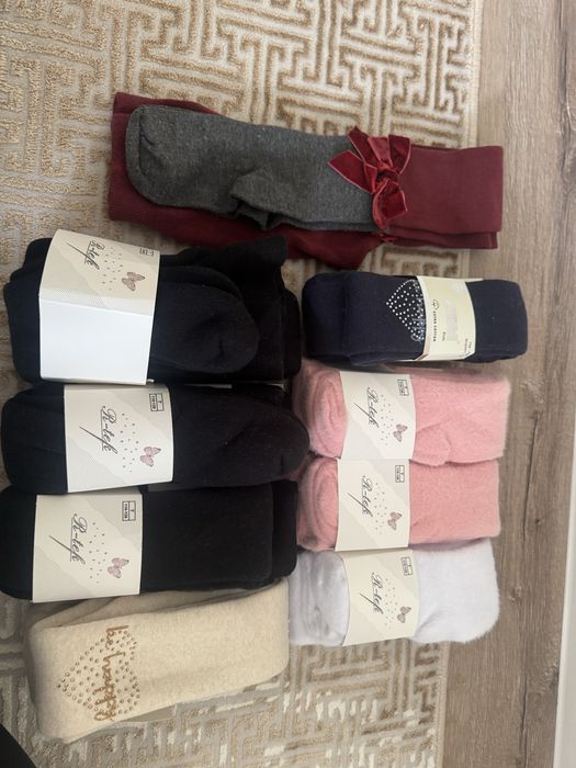 Новые колготки с начесом и носки мохровые