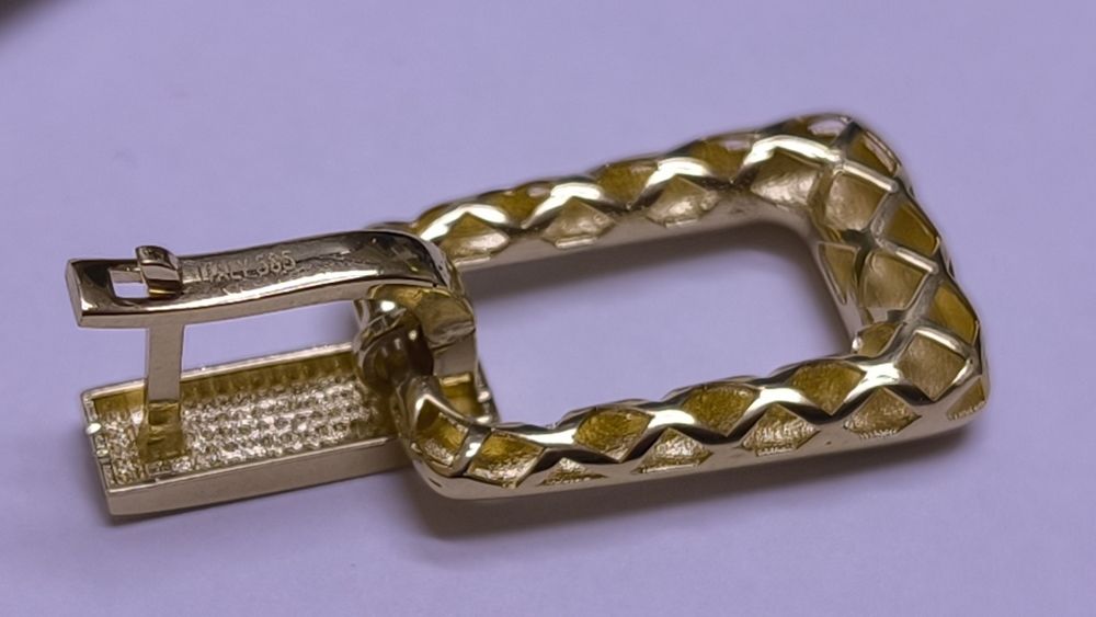 Серьги из жёлтого золота