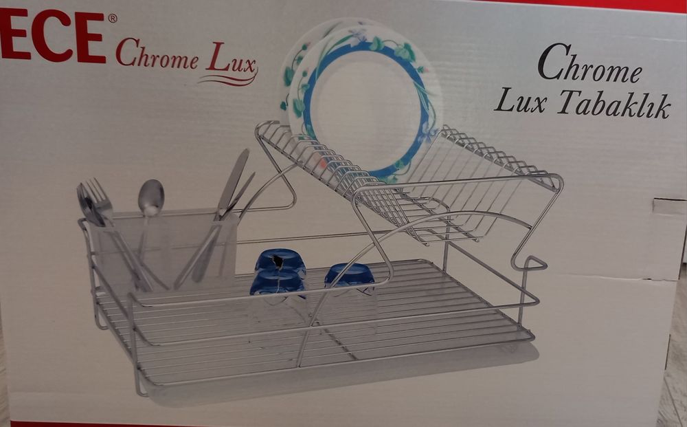 Сушилник за чинии Chrome Lux на две нива