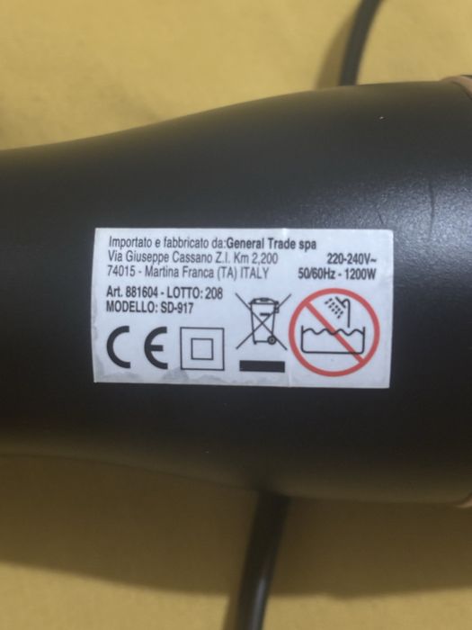 Vand perie electrica cu aer cald DICTROLUX, pentru uscat/coafat parul