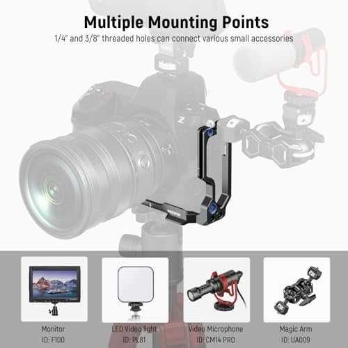 Нова NEEWER Закрепваща Плочка за Nikon Z8 Бърза Смяна, Arca и DJI RS