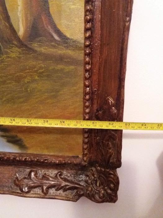 Tablou pictura in ulei pe panza 110/159 cm semnat