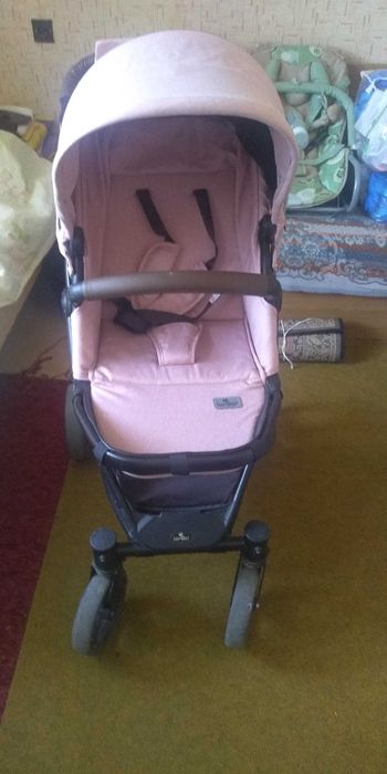 Комбинирана детска количка 3в1 Лорели Crysta розова
