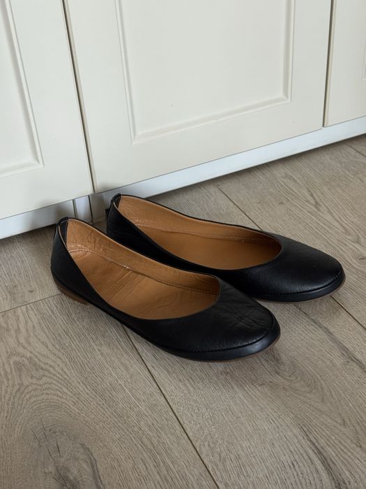 Кожаные мягкие балетки