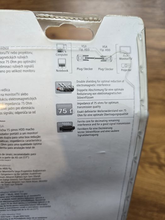Нов VGA 10m кабел 10 метра
