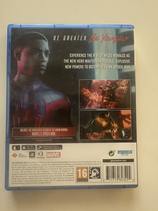 Игра ps5 Spider-Man Miles Morales