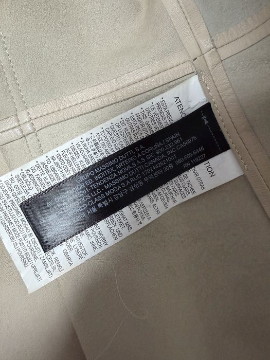 Кожаная рубашка massimo duti