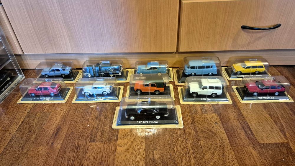 Colecție Mașini de Legendă DeAgostini (1-48) + Vitrină Originală + Bre