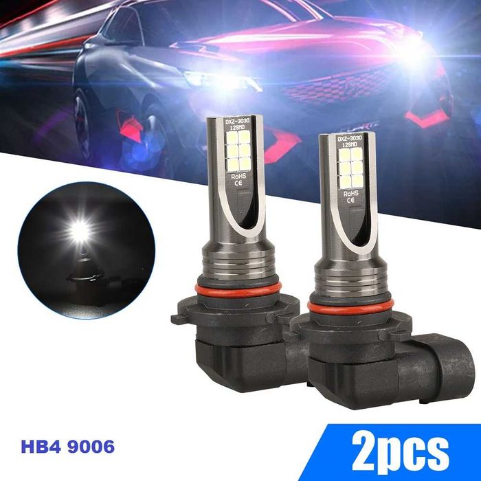 LED крушки H1 H3 H4 H7 H8 H11 HB3 HB4 без вентилатор 6000K