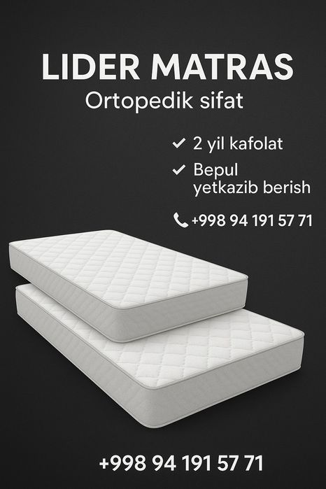 Matraslar olami har xil turdagi