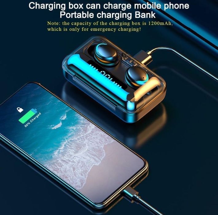 Casti wireless intraauriculare mini, Buds HiFi Stereo cu Bluetooth 5.3