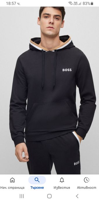 Hugo Boss Iconic Hoodie Mens Size 2XL НОВО! ОРИГИНАЛ! Мъжки Суитшърт!