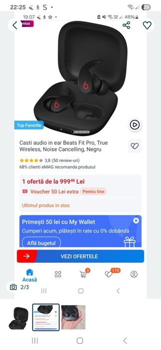 Căști Beats Fit Pro
