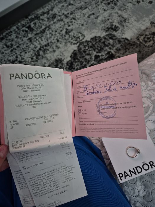 Cercei aur 14 k  rotunzi cu striatii si bijuterii pandora originale