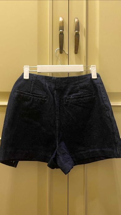 Джинсовые мини шорты-юбка ZARA