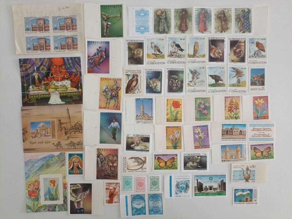 Набор марок стран Средней Азии от 1992 до 2010 года