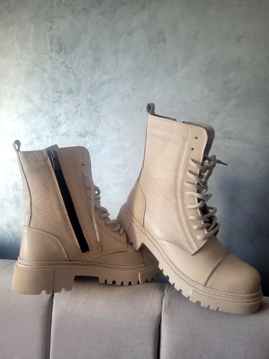 Ghete dama din piele, marimea 37