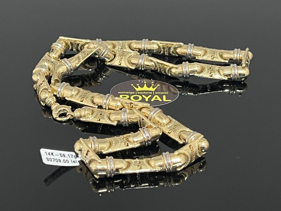 Bijuteria Royal CB : Lant barbatesc aur 14K 585 59,17 grame