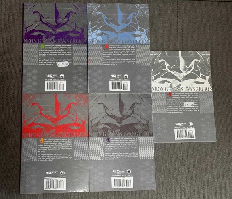 Manga Neon Genesis Evangelion (Volumele 1-5, ediții omnibus 3-în-1)