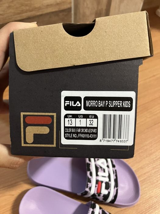 Нови детски чехли Fila