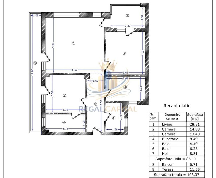 Apartament 3 Camere / Baneasa / Bd Aerogarii/ Biharia