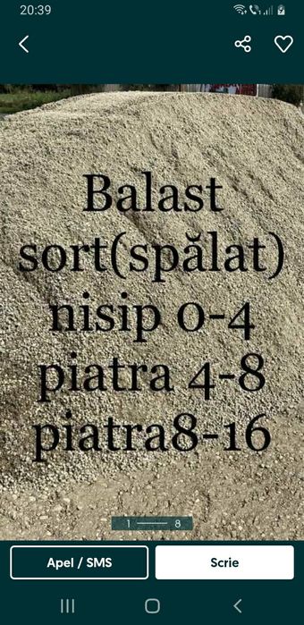 Transport moloz piatra nisip balastru
