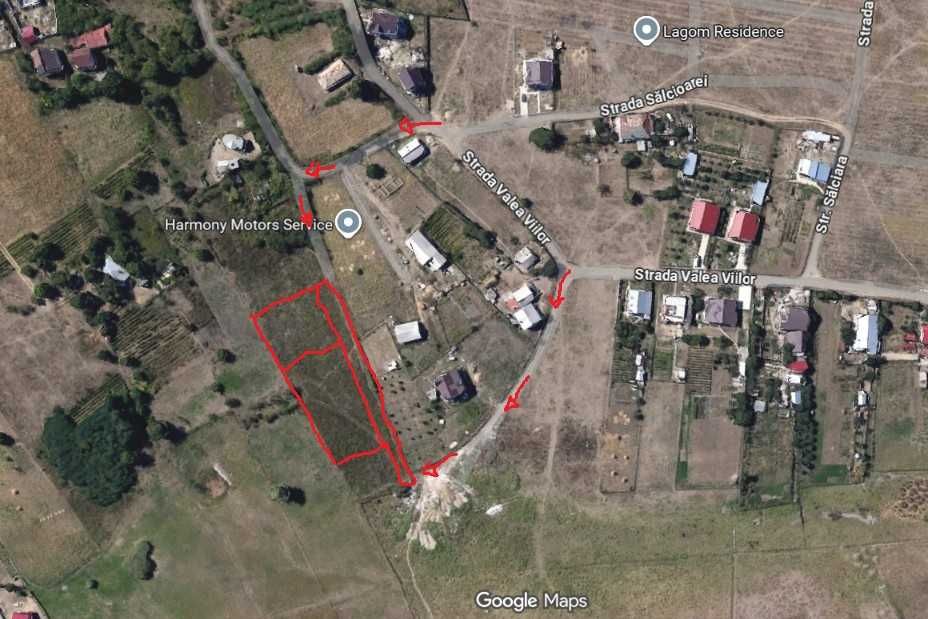 Teren intravilan de vânzare – sat. Vișan, Com. Bârnova, Iași | 1.600 mp | Investiție sau construire locuință