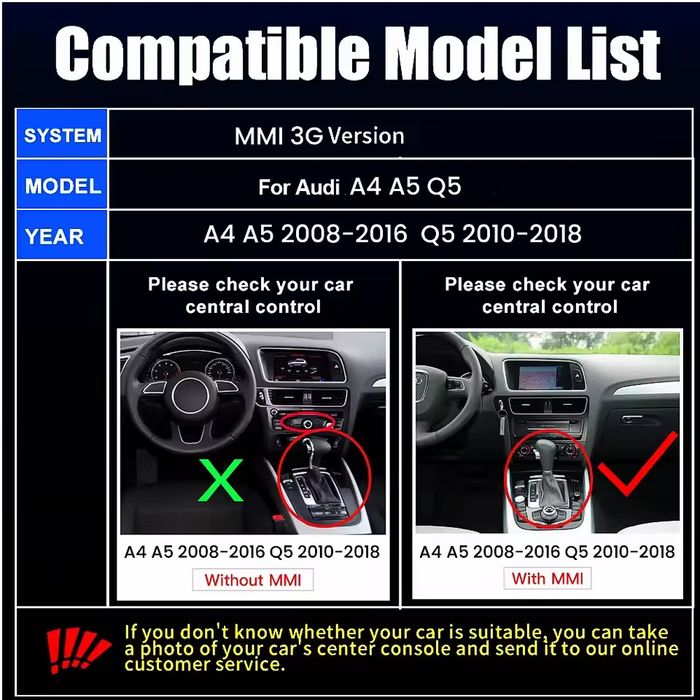Carplay/android auto за Ауди А4 А5 Q5  само за MMI 3G