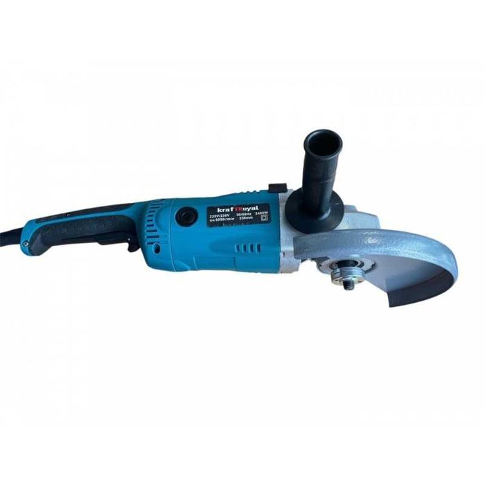НЕМСКИ Ъглошлайф KraftRoyal 230мм – 2400W + Подарък ЛЕД ФЕНЕР