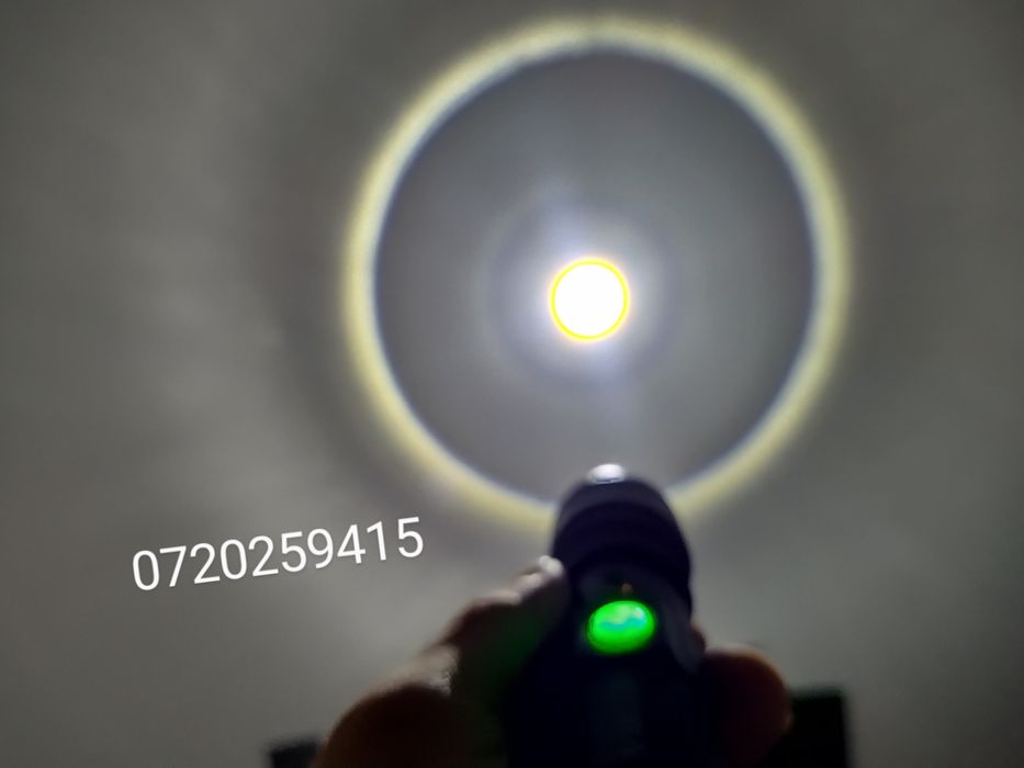 Lanterna cu LED Laser, zoom telescopic, magnet, reincarcabila, 30W